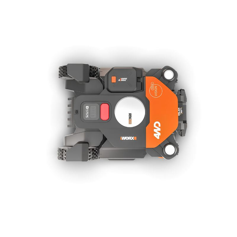 Robot Cortacésped Worx Landroid Vision Cloud 4WD WR342E 2000 m² RTK sin Cable Perimetral