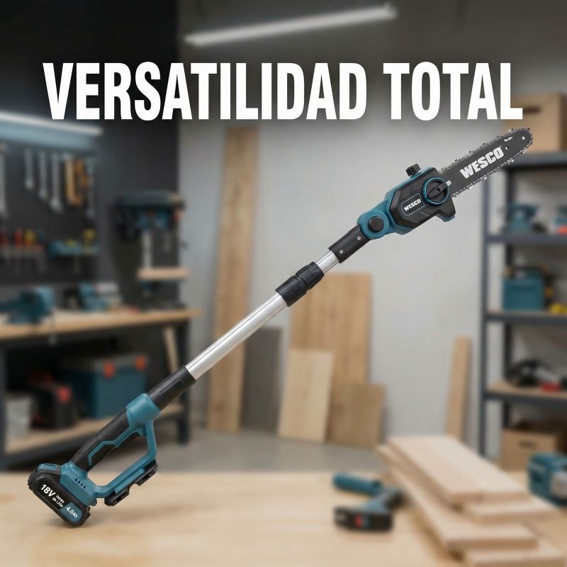 Sierra Podadora a Batería WESCO WS8305.9 18 V Brushless 12 cm