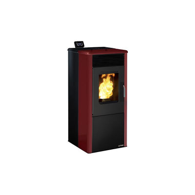 Estufa de Pellet 810 Elegance 8,1 kW Negro/Burdeos TMC - 148136