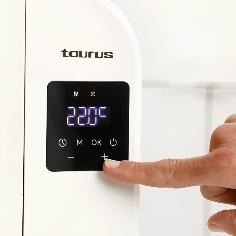 Radiador Eléctrico Taurus Nepal 2000 2000 W con Inverter, Programación 24/7 e IP24