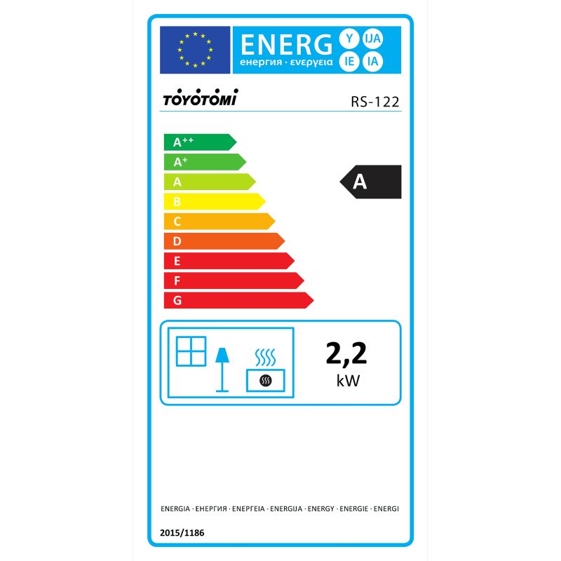 Estufa de Parafina Toyotomi RS-122 2,2 kW para 35-80 m³ - RS-122