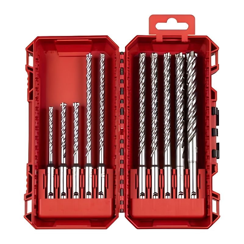 Juego 10 Brocas Milwaukee SDS-Plus MX4™ 4 Cortes 5-12 mm - Ref. 4932500062