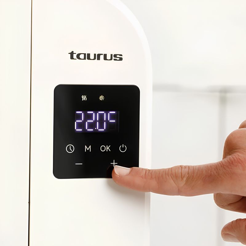 Emisor Térmico Taurus Nepal 1000 1000 W con Tecnología Inverter, Programación 24/7 e IP24