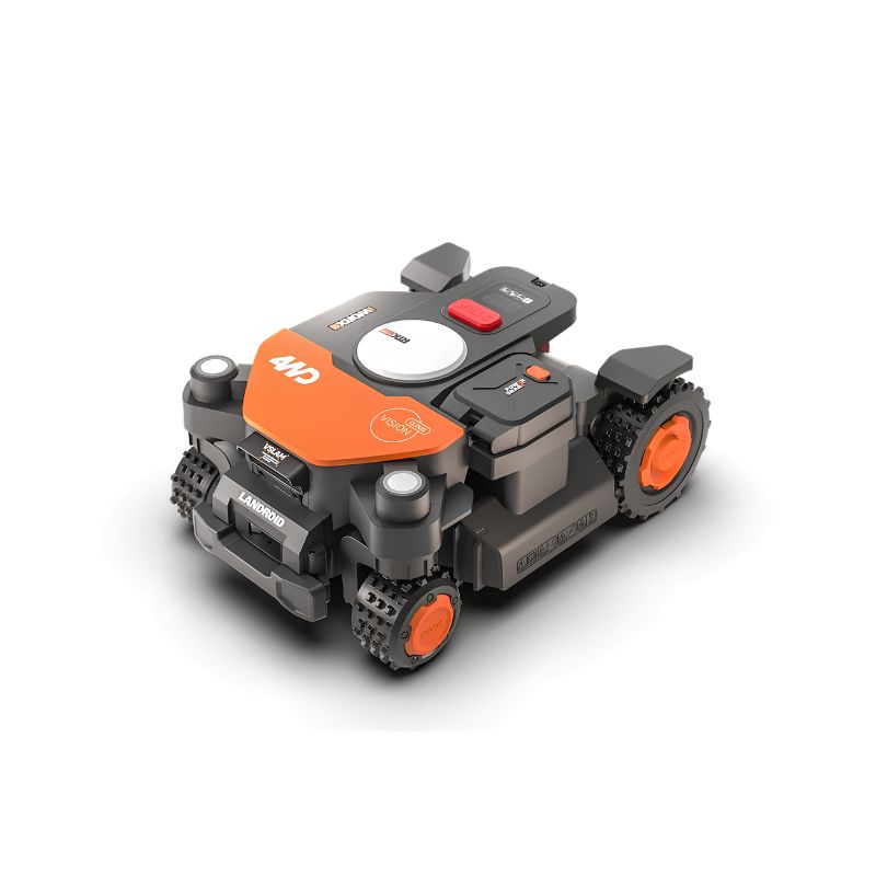 Robot Cortacésped Worx Landroid Vision Cloud 4WD WR342E 2000 m² RTK sin Cable Perimetral