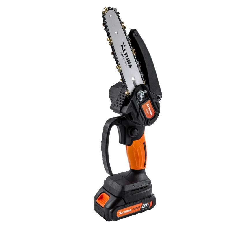 Motosierra a Batería ALTUNA AF150 21 V 800 W Corte 150 mm con 2 Baterías