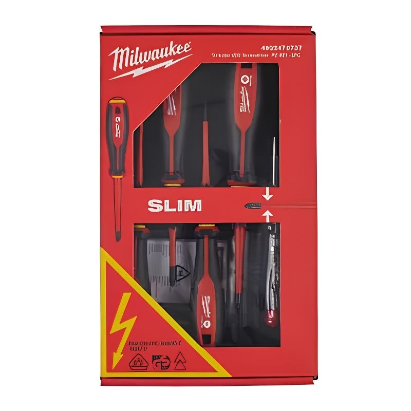 Juego 5 Destornilladores Milwaukee Tri-Lobe VDE 1000 V - Ref. 4932478737