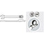 Llave Combinada Reversible Carraca 15° 17mm Ferrotech - 27104
