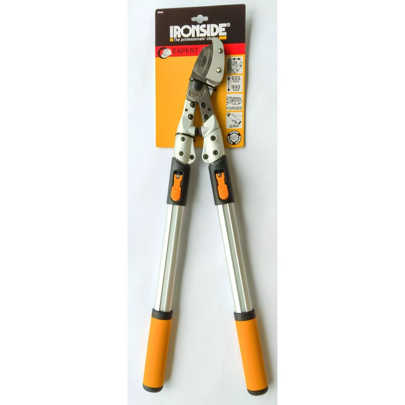 Tijera Cortarramas Profesional Ironside de Yunque Telescópica 65,5-99 cm - Corte Ø38 mm