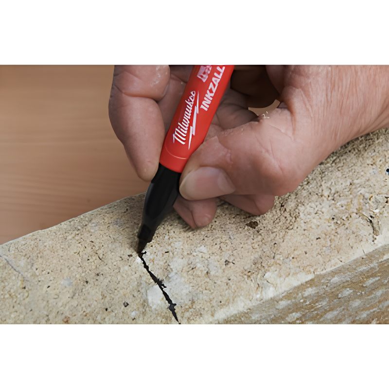 Pack 4 Marcadores Milwaukee INKZALL™ Punta Fina 1 mm Colores - Ref. 48223106