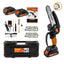 Motosierra a Batería ALTUNA AF150 21 V 800 W Corte 150 mm con 2 Baterías