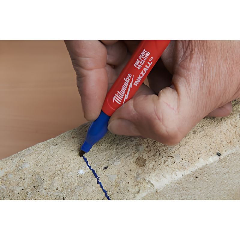 Pack 4 Marcadores Milwaukee INKZALL™ Punta Fina 1 mm Colores - Ref. 48223106