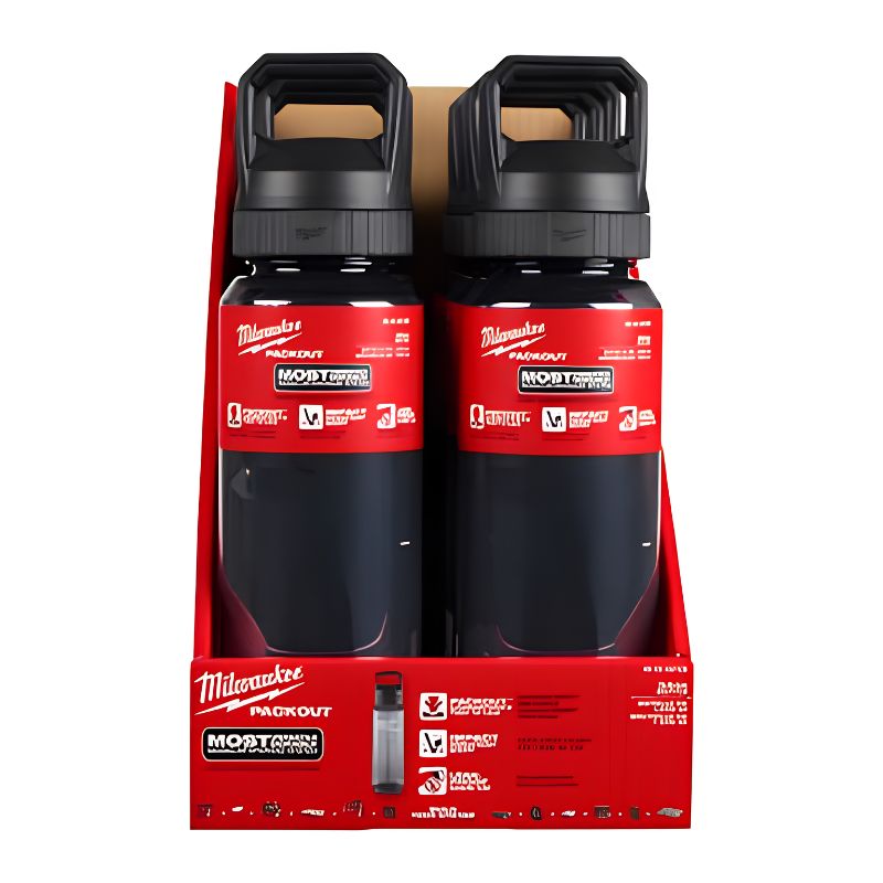 Botella Plastico Negra Packout De 740ML 4932498639 MILWAUKEE