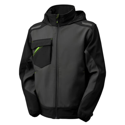 Chaqueta Softshell Noce Stretch Gris/Negro Marca Protección Laboral Nice - 455143GNE