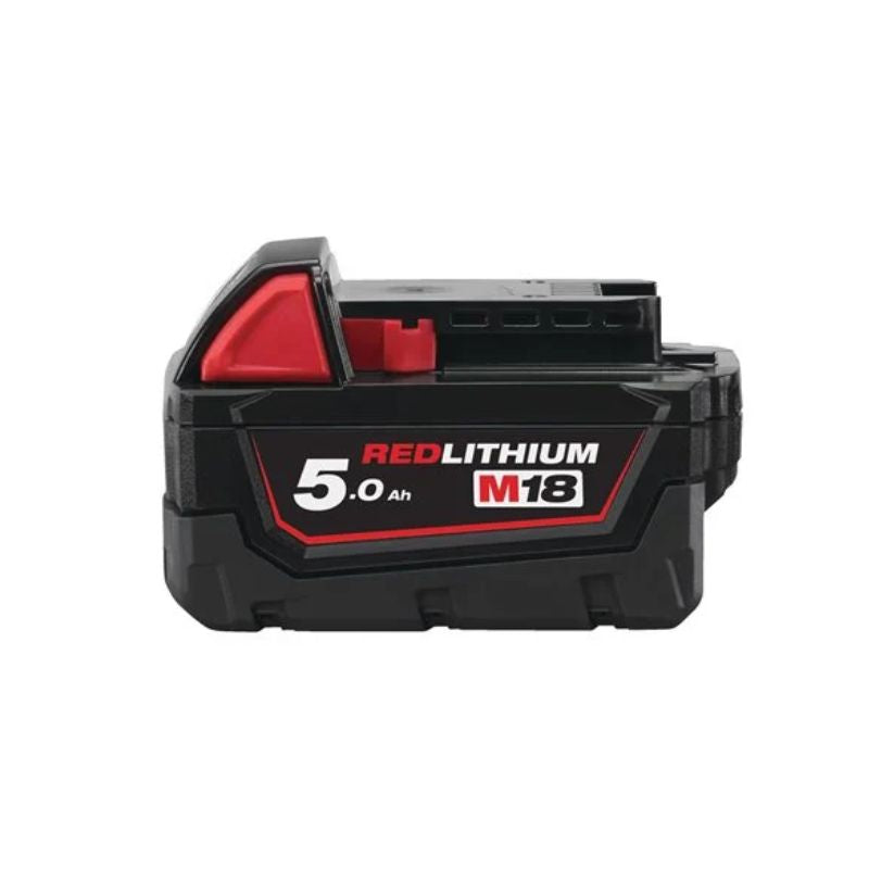 PowerPack Milwaukee M18 Taladro Percutor + Amoladora 115 mm + Martillo SDS-Plus 26 mm + 3 Baterías + Cargador + Bolsa)